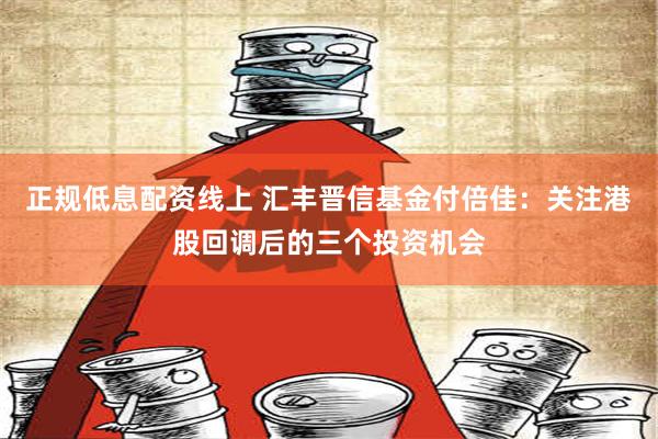 正规低息配资线上 汇丰晋信基金付倍佳：关注港股回调后的三个投资机会