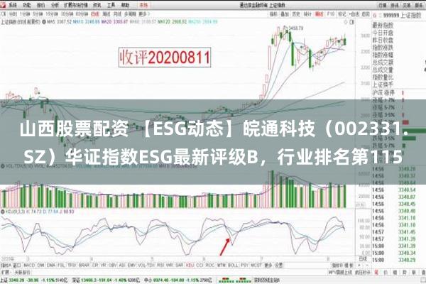 山西股票配资 【ESG动态】皖通科技（002331.SZ）华证指数ESG最新评级B，行业排名第115