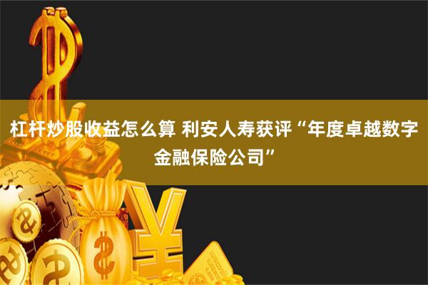 杠杆炒股收益怎么算 利安人寿获评“年度卓越数字金融保险公司”